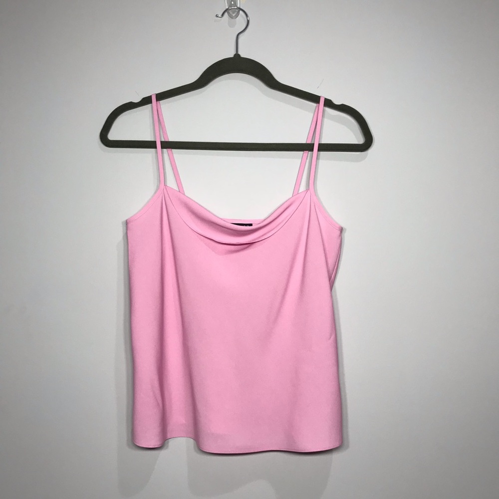 TopShop | Drape Front Thin Strap Tank Top Size 4